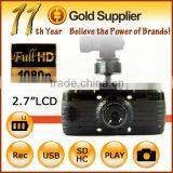 Car Dvr Recorder Car Black Box H.264 HD1080P Video Resolution HDMI + 2.7 Inch Screen + 140 Degree Lens