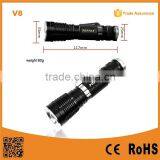 Rechargeable 10W 350lm c Mini Flat Led Flashlight With CE/RoHS