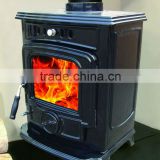 Wood burning enamel stove