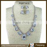 European Fashionable Big Shining Crystal Wedding Bridal Jewelry Sets thumbnail-1
