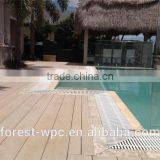 Wpc Plastic Wooden Deck Board / HDPE Fire-resistant Fake Wood Floor