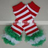 Wholesale Boutique Kaiya Baby Christmas Knitted Chevron Ruffle Leg Warmer thumbnail-5