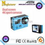 4K 30fps Action Camera Dual Screen go Pro Style Original Genuine AT-H3R 4K + Wifi + 2.4G Remote Control thumbnail-1