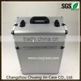 Aluminum trolley case with checkered lines