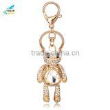 Custom Made Alloy Opal Crystal Doll Bears Keychain thumbnail-5