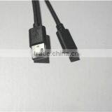 USB 2.0 Type C Cable - C Male to A Male - 3.3 Ft - Black thumbnail-3