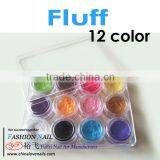 New 12 Colors Very Fine Fluff DIY Nail Art Decorations UV Gel Nails Acrylic Nail