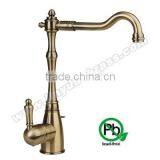 Antique Kitchen Faucets Lead Free Brass Material Ridge Cold and Hot Water thumbnail-1