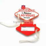 unique design customized prevent luggage missing 3d soft pvc luggage hang tag