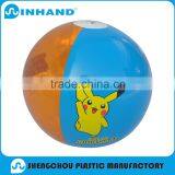 Factory Sale Eco Friendly Durable Cartoon Blue Pvc Inflatable Glow Beach Ball, Water Ball. Bouncer Ball