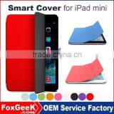 360 Degree Rotate Fashionable Folio Stand Smart Case Cover for IPad Mini 2 3 4 Case (With Wake Sleep Function)