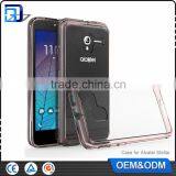 Amazon Hot Sale Anti Scratch Acrylic Clear PC Back + TPU Bumper Phone Cover For Alcatel Stellar Tru Clear Case Paypal Accept thumbnail-6