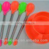 Fei Aoda Technology Food Grade Coffee Tools Coffee Silicone 3pcs Spoons thumbnail-2