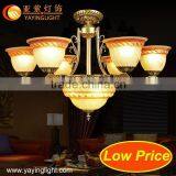 European and American Minimalist Iron Chandelier,antique Brass Glass Matte Shade Chandelier