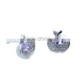 925 Silver Cubic Zirconia Jewelry Set Chinese Factory Wholesale thumbnail-4