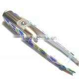 Flowers Pattern Tweezer With Led Light, Stainless Steel Tweezer, Light Tweezer, thumbnail-2
