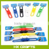 Promotional silicone rope /silicone cable tie/flexible cable ties