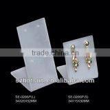 high quality white acrylic jewelry earbob display earring display stand