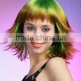Fashion Green Color Hair Wigs, St Patrick's Day Hair Wigs. Costume Hair Wigs thumbnail-2