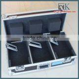 COFFIN FLIGHT CASE FOR TWO CDJ 2000 CD PLAYERS AND A PIONEER DJM 2000 MIXER WITH WHEELS thumbnail-1