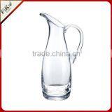 Wholesale Large Water Decanter and Glass / Oblique Mouth Clear Water Decanter With Handle thumbnail-1