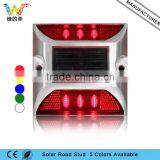 Cat Eye Reflector Aluminum Solar Road Stud Red Steady Night Light