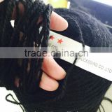 goat hair yarn , 12/2nm, black color