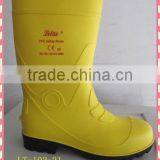 Comfortable Pvc Safety Boots Groundwork Safety Boots Steel Toe Insert Safety Boots