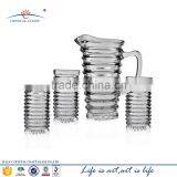 Homeware Decorative 7pcs Glass Water Jug Set With Handle&glass Pitcher thumbnail-1