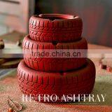 Cement Round Tire Shaped Vintage Wholesale Cigar Ashtray thumbnail-6