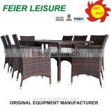 Outdoor Rattan/wicker Furniture Wrought Iron Garden Table Chair thumbnail-2