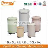 Hot Sale White Round Pedal Kitchen Waste Bin thumbnail-5