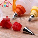 NBRSC BPA Free Custom 3pcs Cake Cookie Cupcake Decorating Squeeze Icing Bottles Baking Tool With Stainless Steel Nozzle thumbnail-6