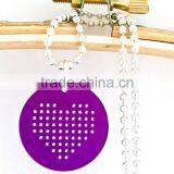 High Quality Eco Friendly New Products Promotional Gift Polyester Felt Fabric Hollow Heart Pendant Necklace on Express thumbnail-1