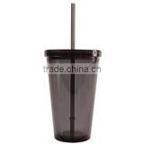 FDA Approved Bpa Free Colorful Plastic Tumblers With Straw Lid thumbnail-2