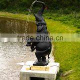 Garden Bronze Elephant Stone Water Fountain for Outdoor Decor thumbnail-3