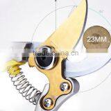 Hot Sale Garden Ratchet Pruner With Gold Yellow Coating thumbnail-6