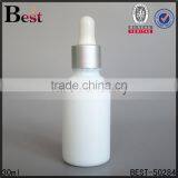 Cosmetic Oil 30ml Glass Bottle White 30ml Glass Dropper Bottle for Skin Care thumbnail-1