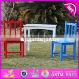 2017 New Design Nursery School Colorful Wooden Kids Table and Chair Set W08G223 thumbnail-6