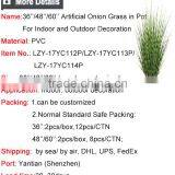 36 / 48 / 60 Inch Wholesale Artificial Grass Potted Onion Grass Weed Pots Plant thumbnail-6
