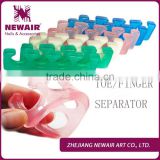 Professional High Quality nail soft form toe separator and silicone finger spacer for Nails.