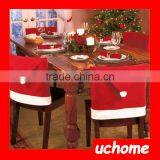 UCHOME Cheap Wholesale Christmas Santa Chair Cover Wholesale Chair Covers Non-Woven Christmas Chair Cover thumbnail-6