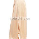 Side Slit Lace-Trim Half-Slip Skirt Long thumbnail-5