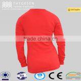 Clothing Manufacturers OEM Women Autumn Blank Long Sleeve Longline t Shirt