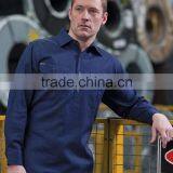 COTTON WORKIng UNIFORM HI VIS SHIRT OPEN FRONT LONG SLEEVE WORKWEAR SHIRTS thumbnail-5
