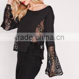 OEM Service Wholesale Korean Style Fancy Lace Blouse thumbnail-3