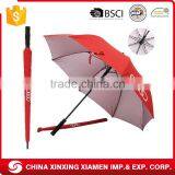 Red Auto Open Close Waterproof Windproof Golf Umbrella Promotional thumbnail-1