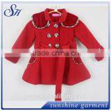 2016 New Warm Autumn Winter Girls Woolen Coats Jackets For Children Outwear Clothing thumbnail-1