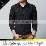 2015 Hot-selling High Quality Long Sleeve 95 Cotton /5 Elastane Printed Fancy Design Men Shirt thumbnail-2