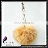 CX-R-36 Cute High Quality Genuine Rabbit Fur Ball Key Chain Keychain thumbnail-2